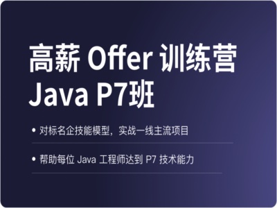 高薪Offer训练营JavaP7|拉勾|完结|MP4