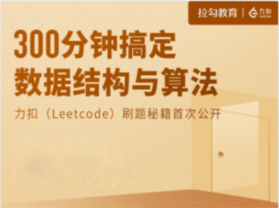 300分钟搞定数据结构与算法|MP4|完结|拉勾